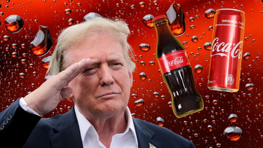 Donald Trump claims he is behind the sweet change to Coca-Cola - without confirmation yet