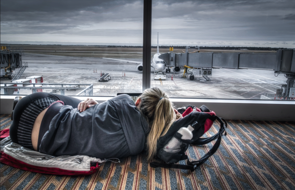 Barajas Airport sleeps overnight