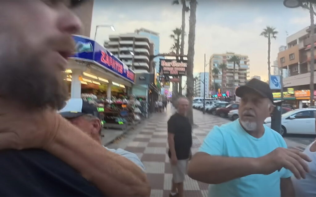 British YouTuber punched at Benidorm – Continuing to film