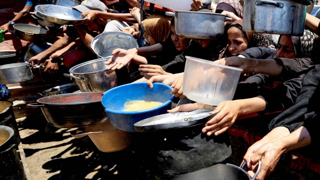 Aids are sitting idle in Gaza - there is widespread malnutrition now